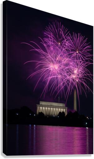 D.C. Fireworks-Purple Edition Canvas Print