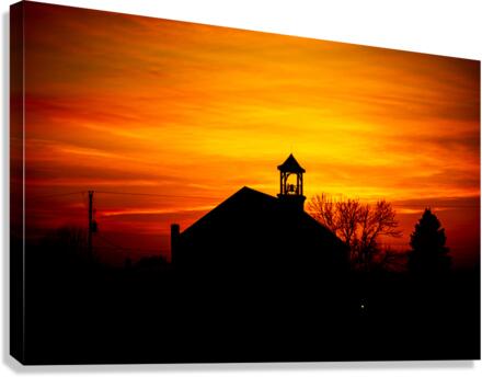 Sunset Church Canvas Print