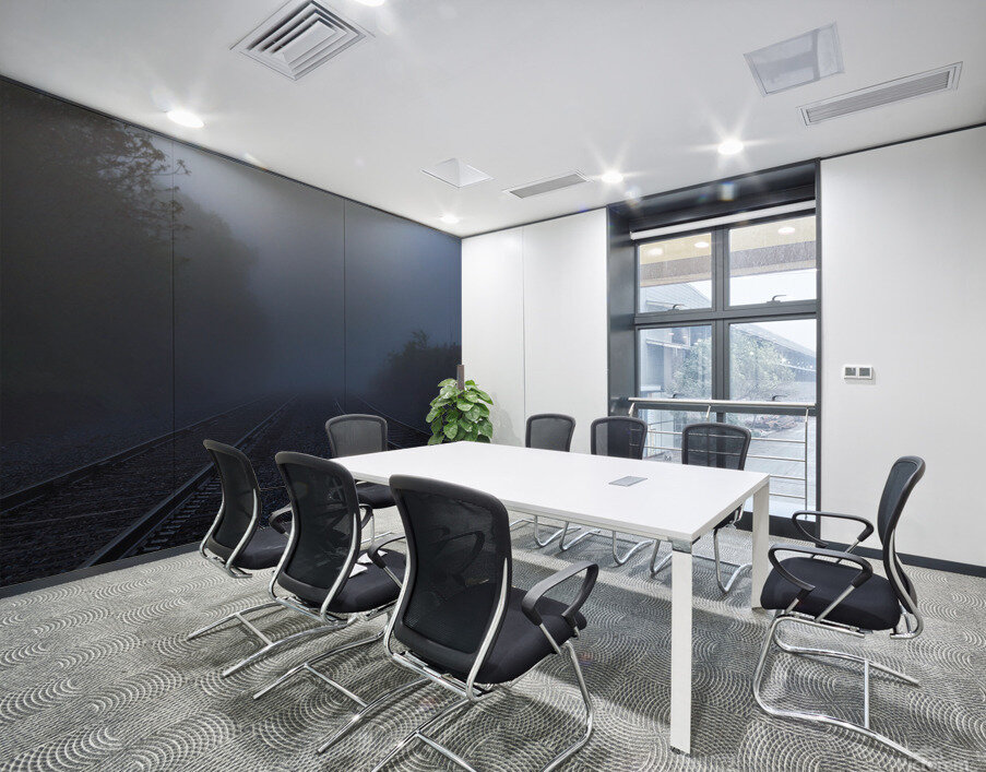 Early Morning Train Tracks Wall Printing