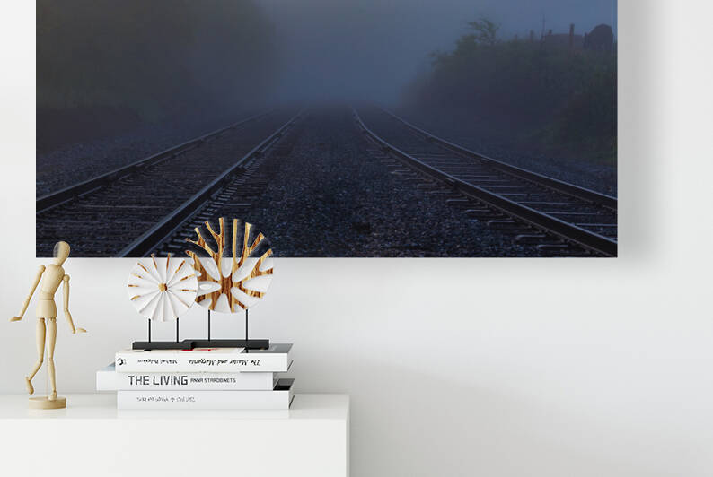 Early Morning Train Tracks by Nativ